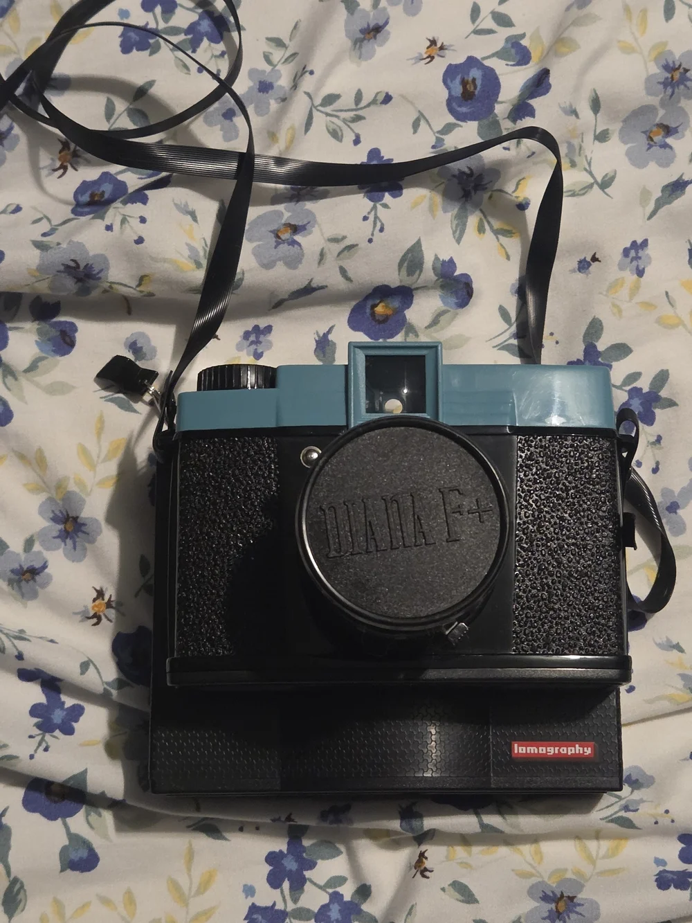 Diana F+ Medium Format Camera — Teal and Black